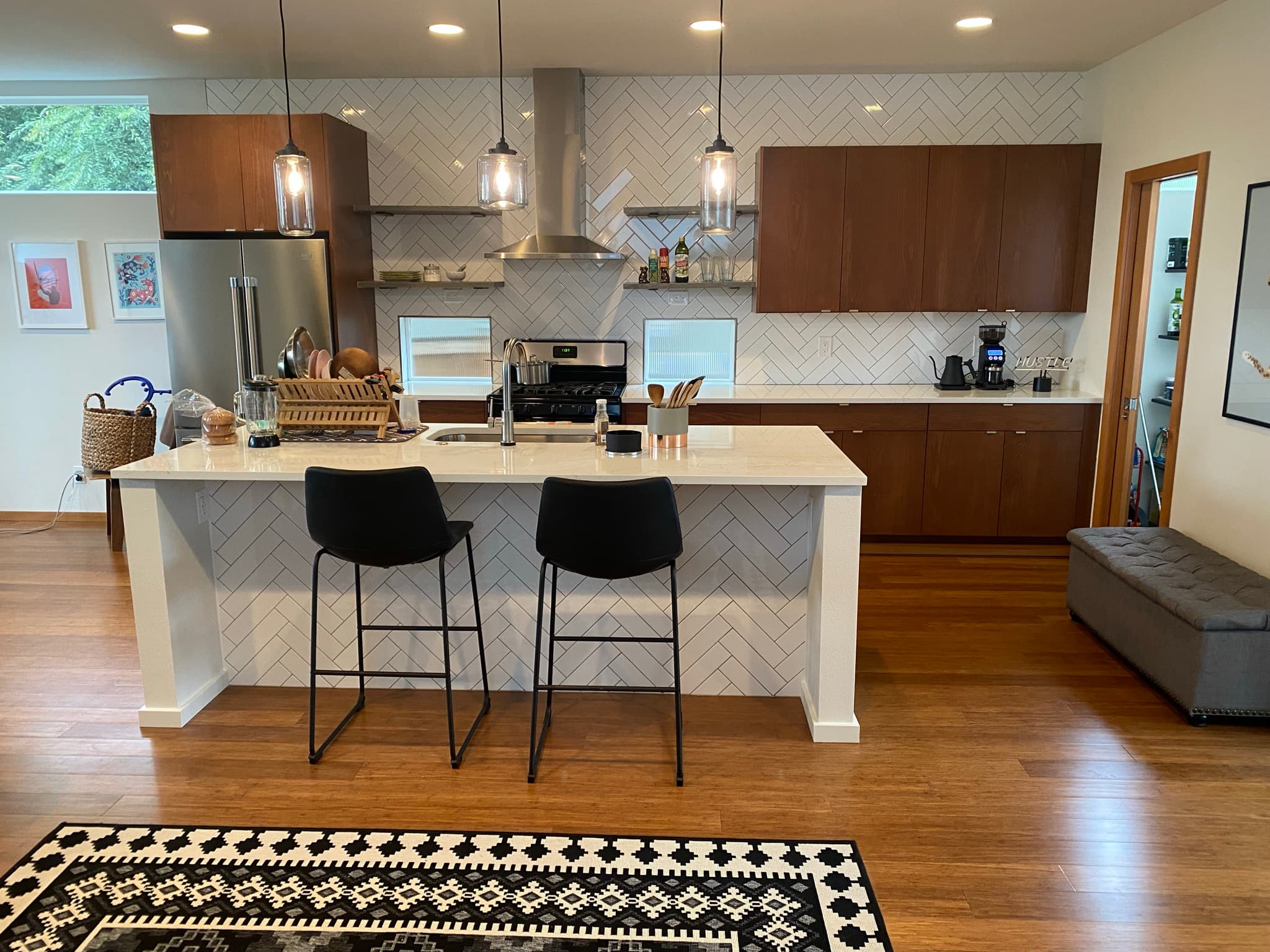 Walnut Modern Kitchen