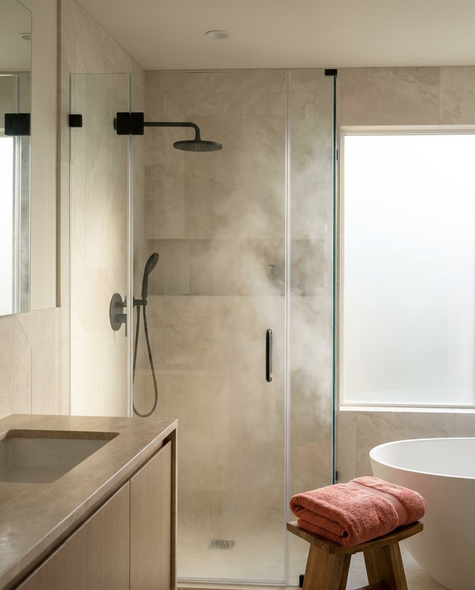 Designer-grade Eastside master bath remodel by ERC