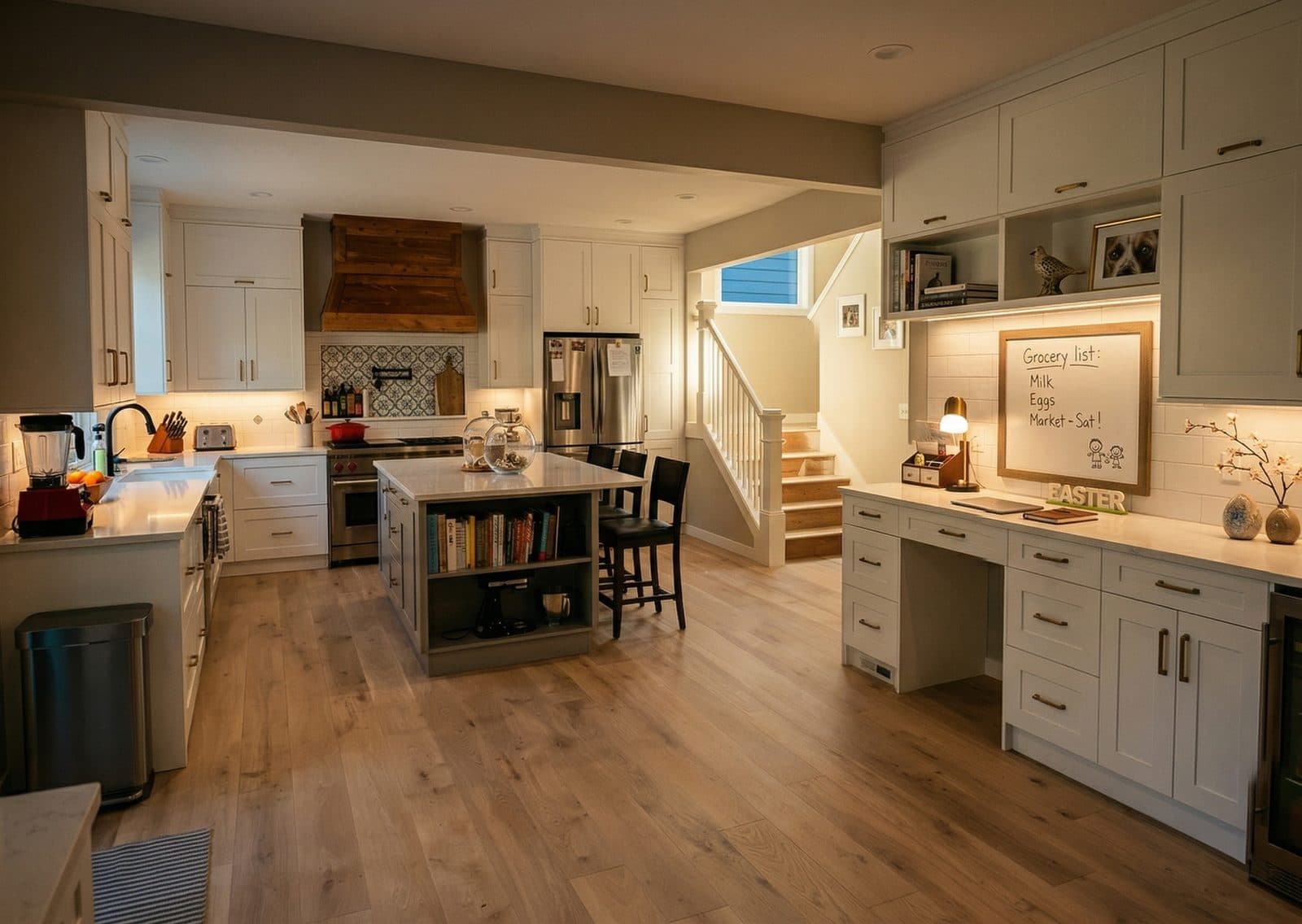 Open Concept Kitchen & Living