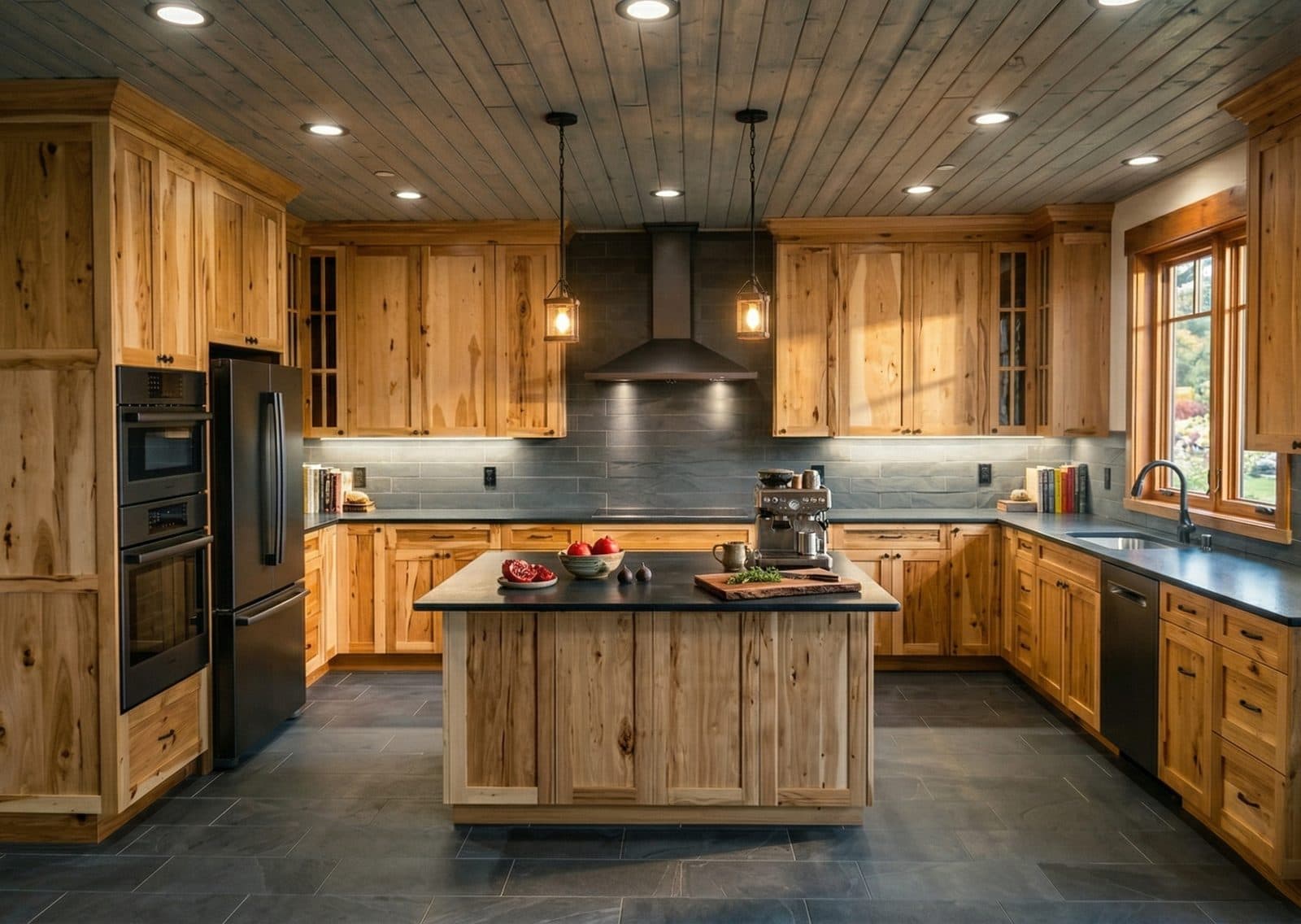 Rustic Hickory Kitchen
